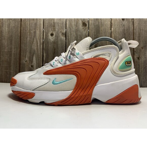 Nike Zoom 2K Womens Size 10 Icon Clash White Orange Athletic Shoes AO0354-105 - Picture 5 of 10